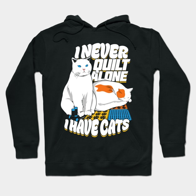 Quilting Quilt Cat Lover Quilter Gift Hoodie by Dolde08